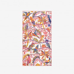 SCARF 100 - CERISE - WHITE