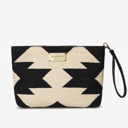 Acalan Midi Clutch – Black