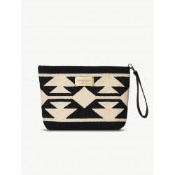 Lineira Midi Clutch – Black