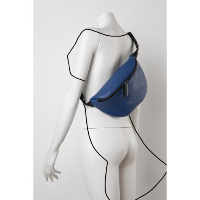 HUG - Blue Leather Belt Bag