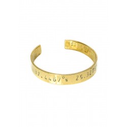 Coordinates Part1 Handmade Bracelet Gold