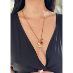 Coral Necklace Gold