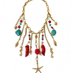 Beach Handmade Necklace Gold