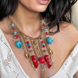 Beach Handmade Necklace Gold