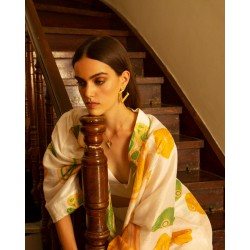Kalliope, Linen-silk printed kimono